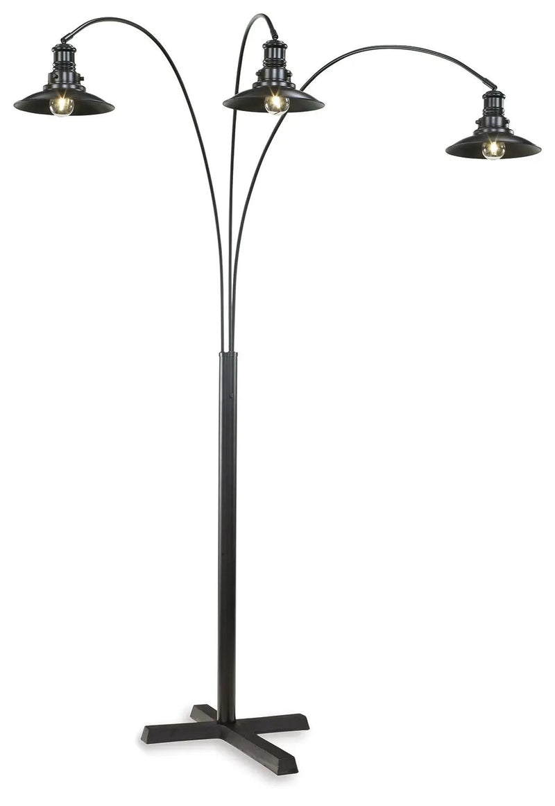 Sheriel - Metal Arc Lamp - Black by Unique Piece Furniture