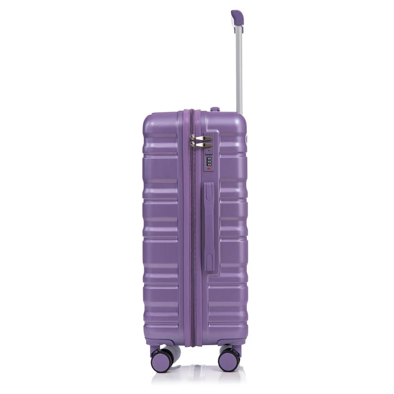 HIFINE Tourist 3-Piece ABS Spinner Wheel Luggage Set (Purple) by HouseOfZazla