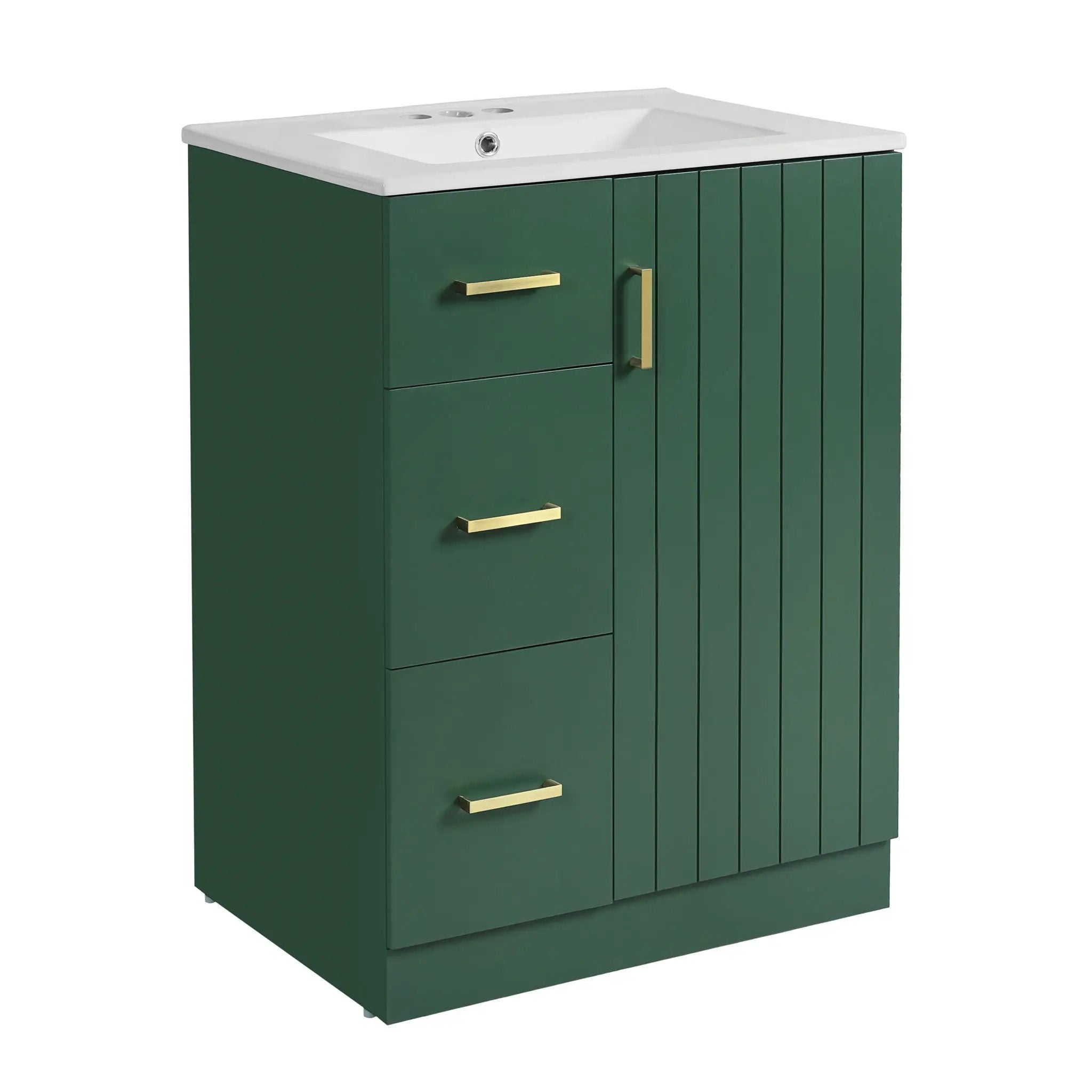 Bathroom Vanity With Under Mount Sink, 2 Drawers And Soft Closing Door by Unique Piece Furniture
