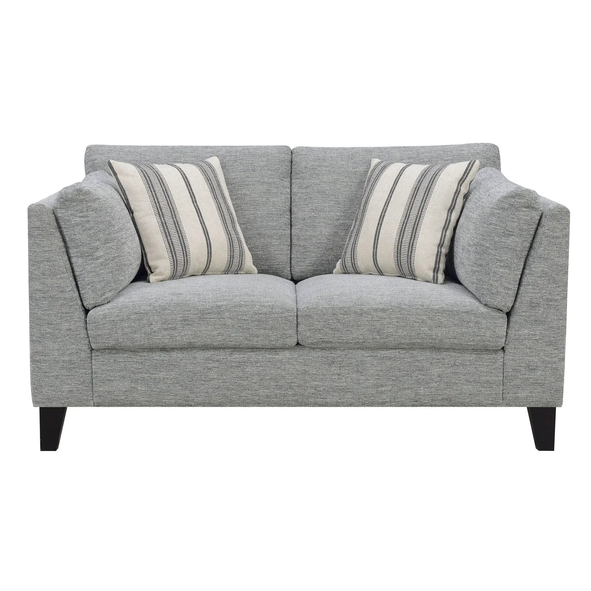 Loveseat Sofa With Upholstery - Gray by HouseOfZazla