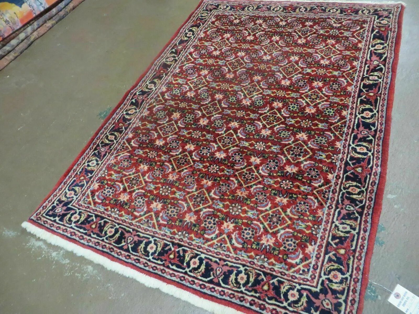3' X 5' Handmade Knotted Indian Amritsar Floral Oriental Wool Red Rug Organic Nice by Jewel Rugs