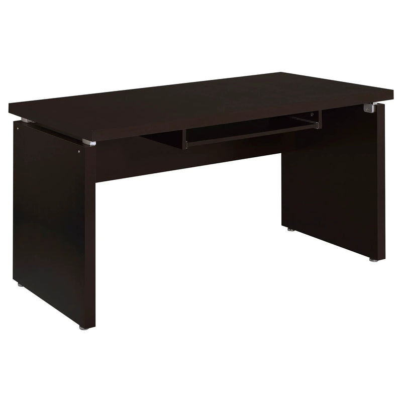 Skylar 83-inch L-Shaped Office Computer Desk Cappuccino by Unique Piece Furniture