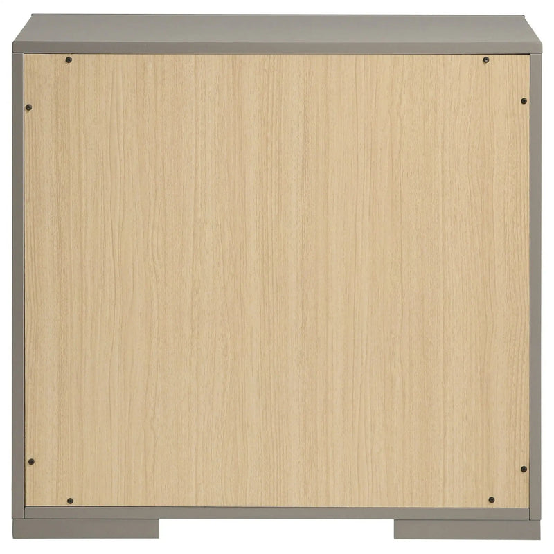 Ives 2-drawer Nightstand Bedside Table Grey High Gloss by Unique Piece Furniture