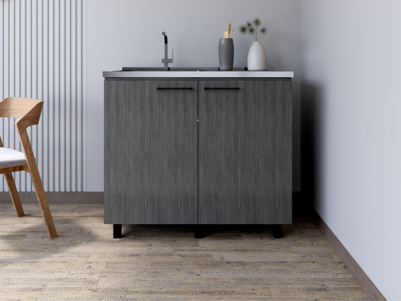 Utility Sink Cabinet Burwood, Kitchen, Smokey by HouseOfZazla