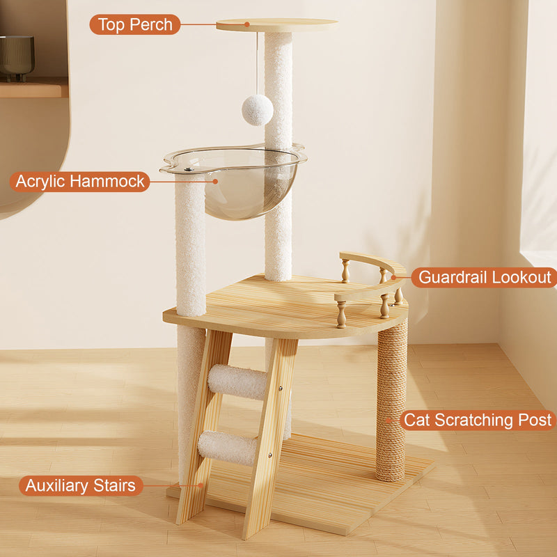 41.3" Modern Cat Tower by HouseOfZazla