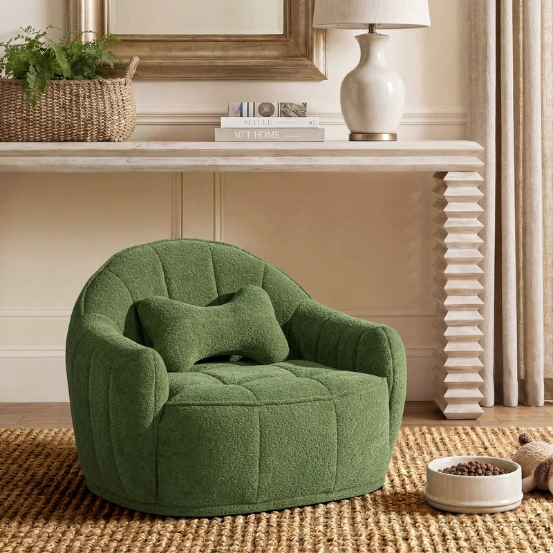 Louie 30.5" Dog Sofa Bed, Medium, Moss by HouseOfZazla