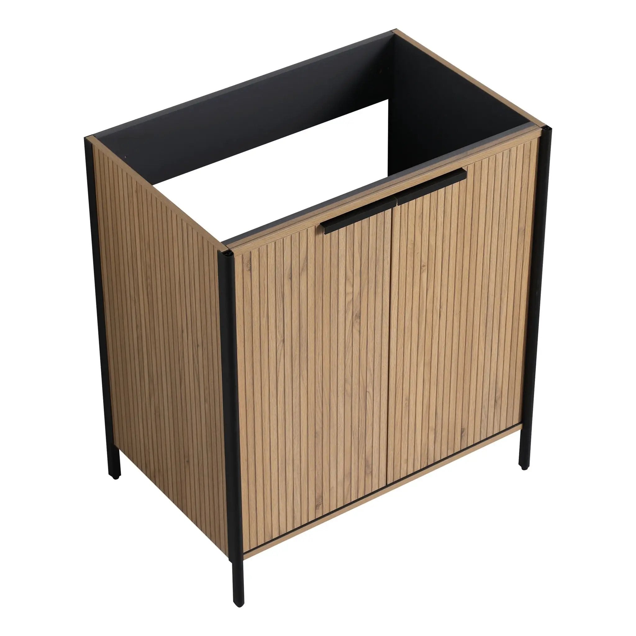 Contemporary Freestanding Bathroom Vanity With Adjustable Shelves by Unique Piece Furniture