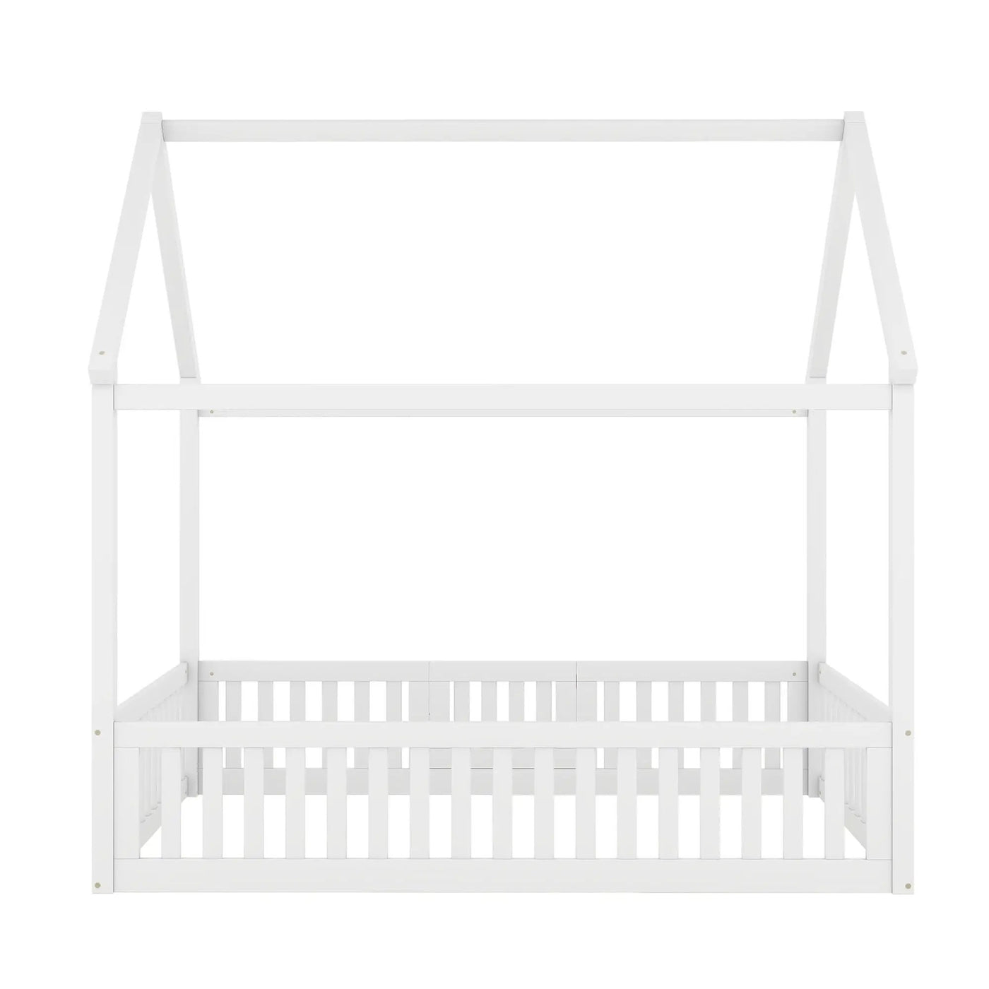 Wood House Bed With Fence And Door by Unique Piece Furniture