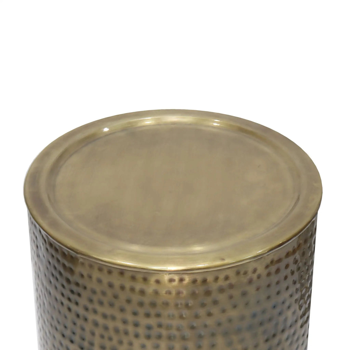 Corbin - Hammered Metal Side Table by Unique Piece Furniture