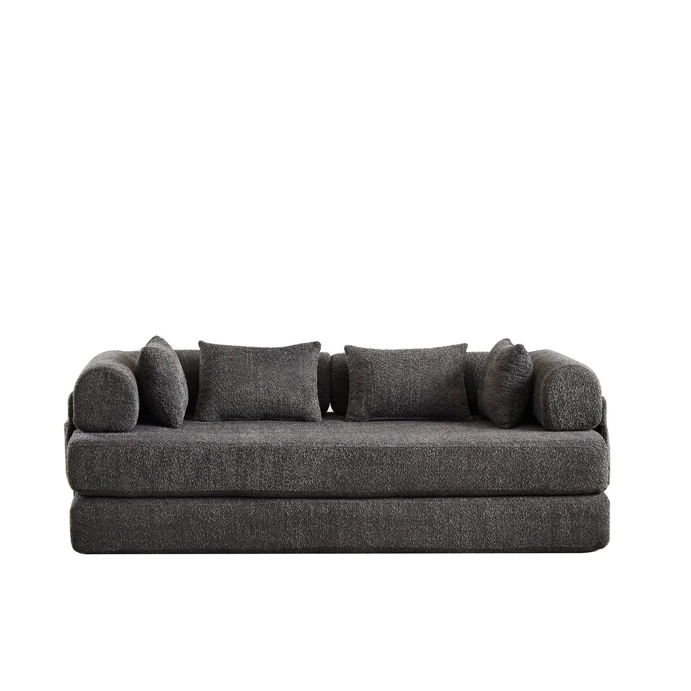 Convertible Sleeper Sofa Bed With Cylindrical Pillow by HouseOfZazla