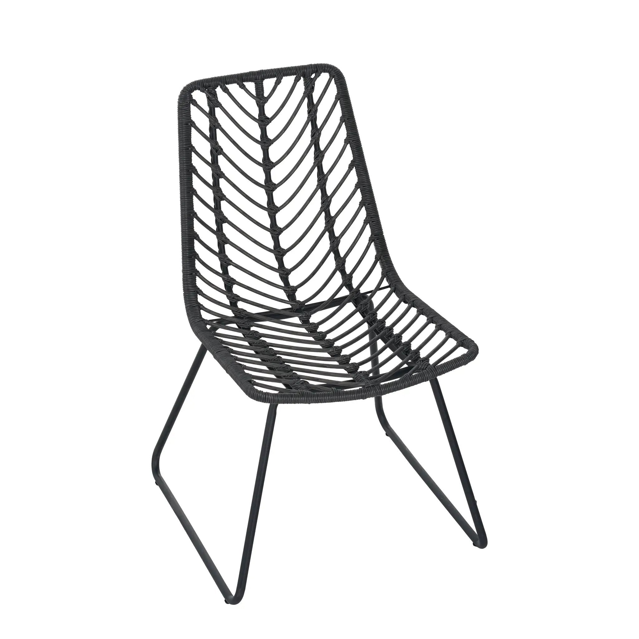 DEJA Chair 2PCS with 2 Cushions, Gray by HouseOfZazla