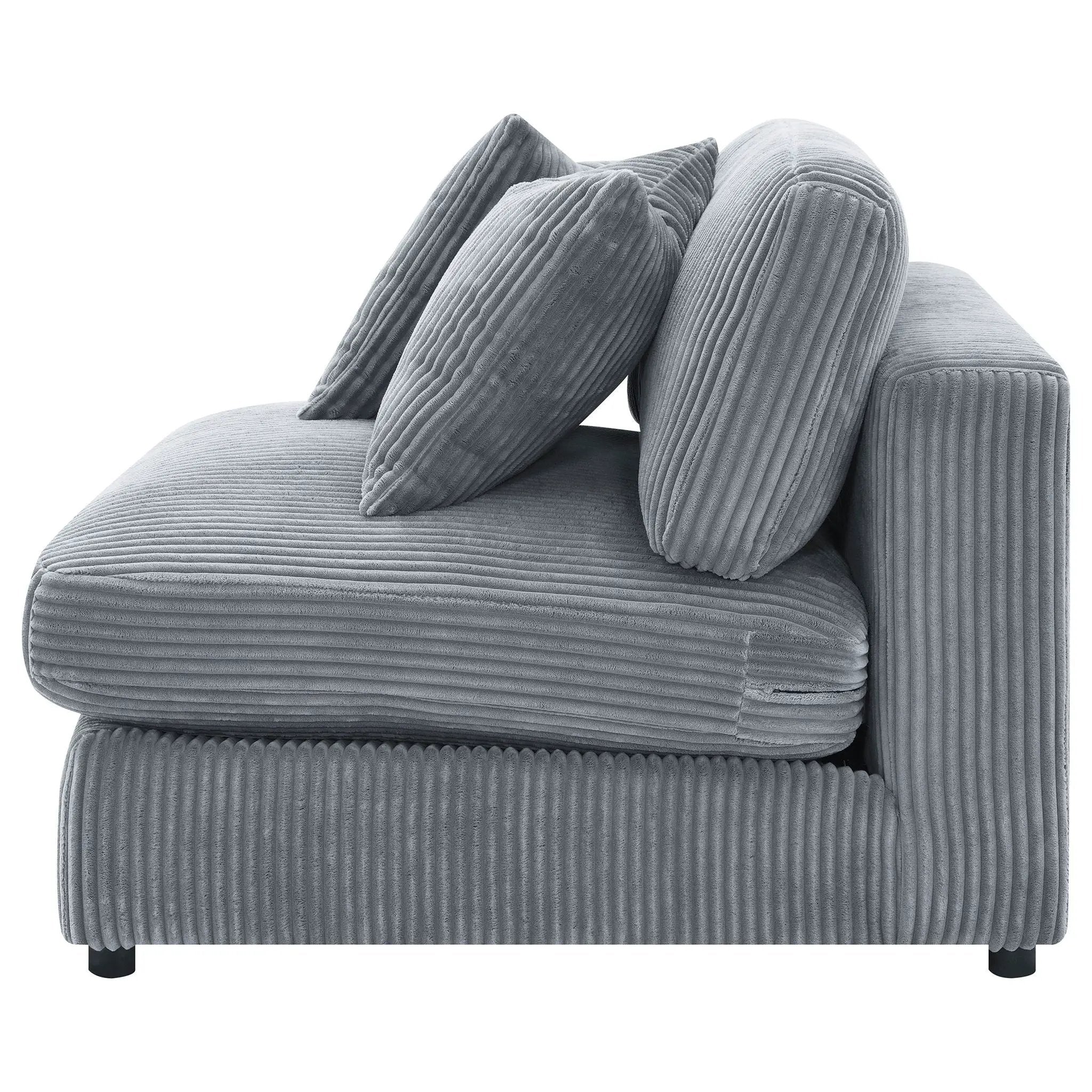 Blaine Upholstered Armless Chair Fog by Unique Piece Furniture
