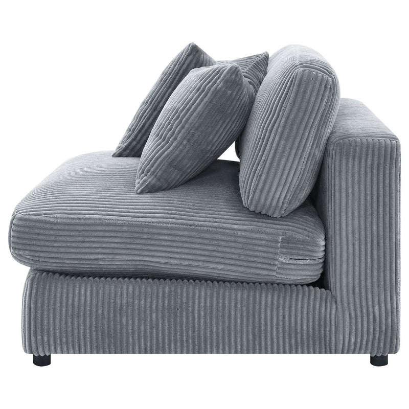 Blaine Upholstered Armless Chair Fog by Unique Piece Furniture