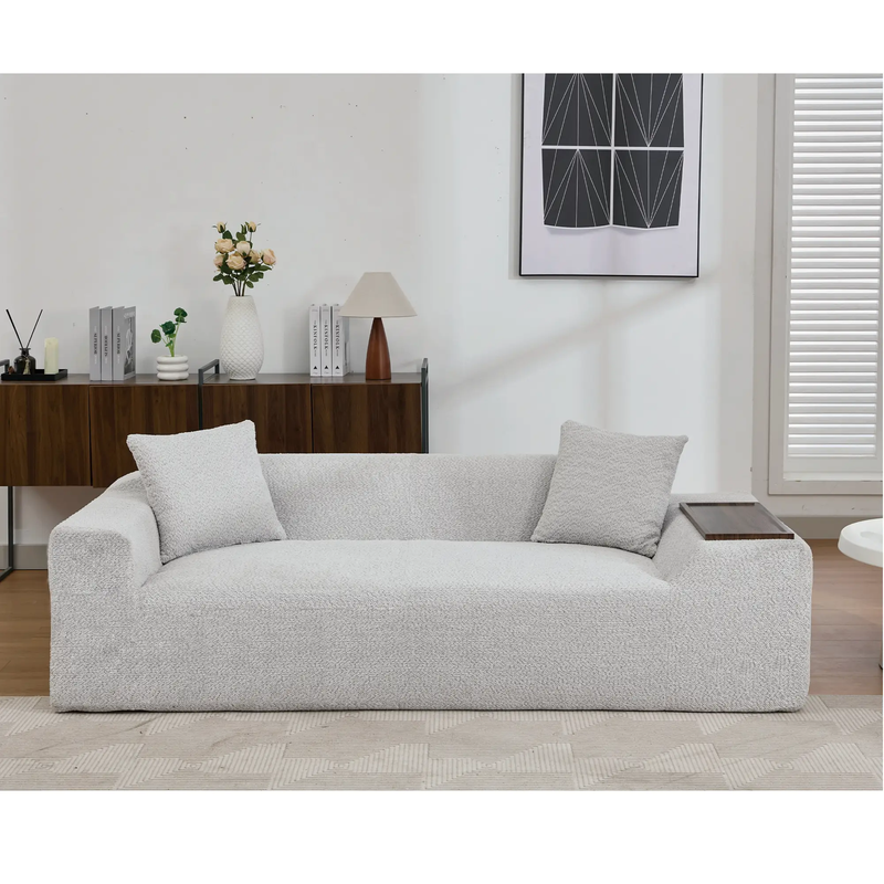 2 Piece Boucle Cloud Sofa Set by HouseOfZazla