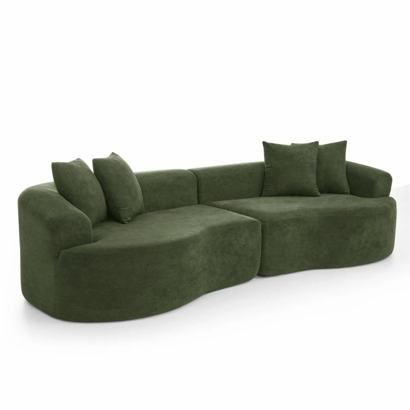 4 Seater Curved Cloud Sectional Sofa by HouseOfZazla