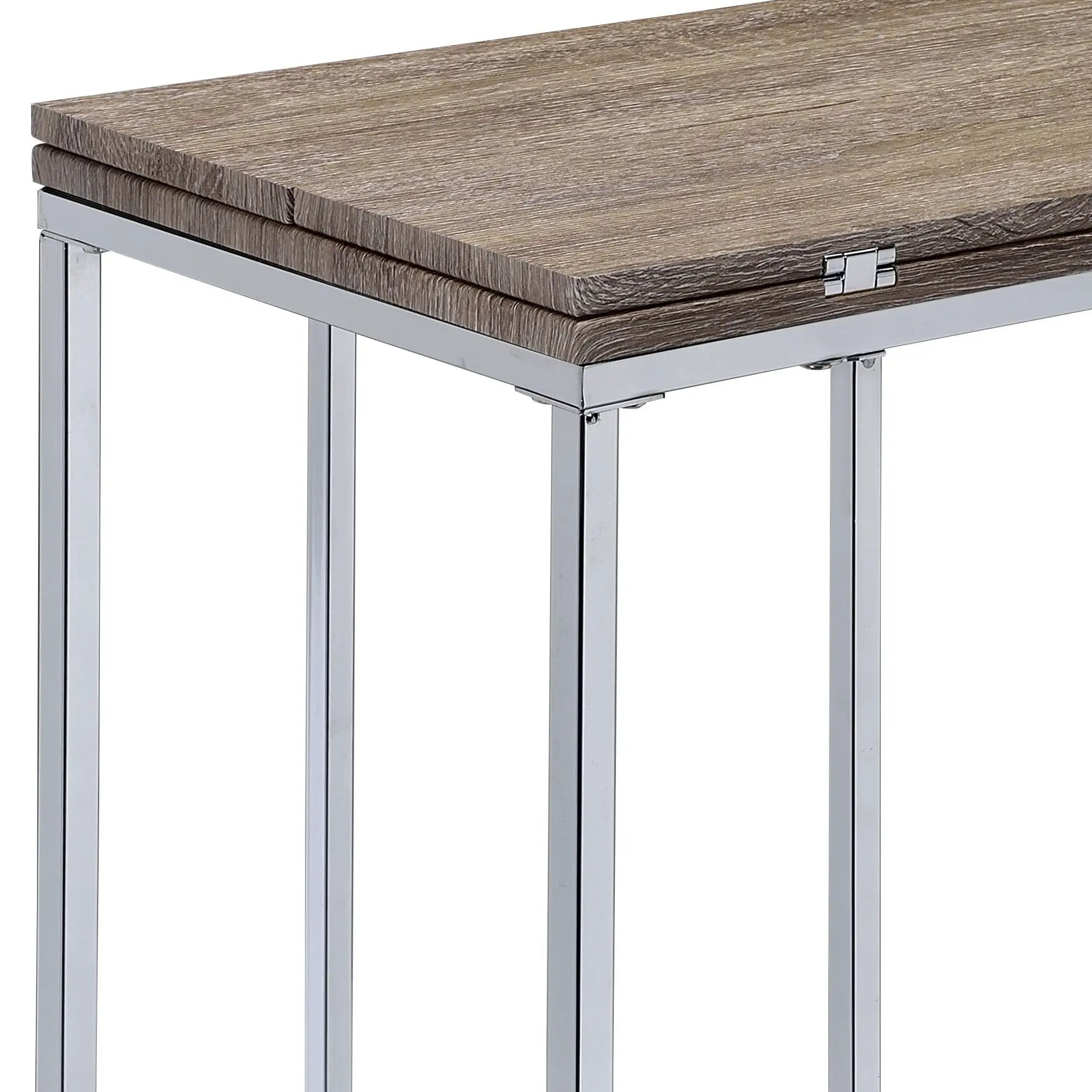 Danson Weathered Accent Table - Oak by HouseOfZazla