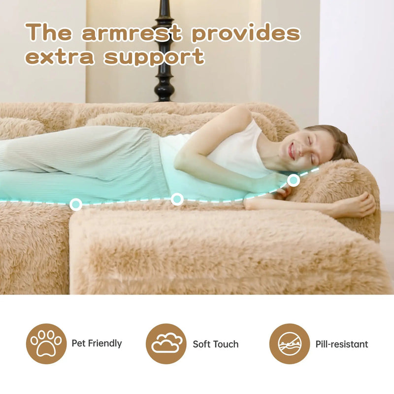 U-Shaped Boneless Sofa by HouseOfZazla