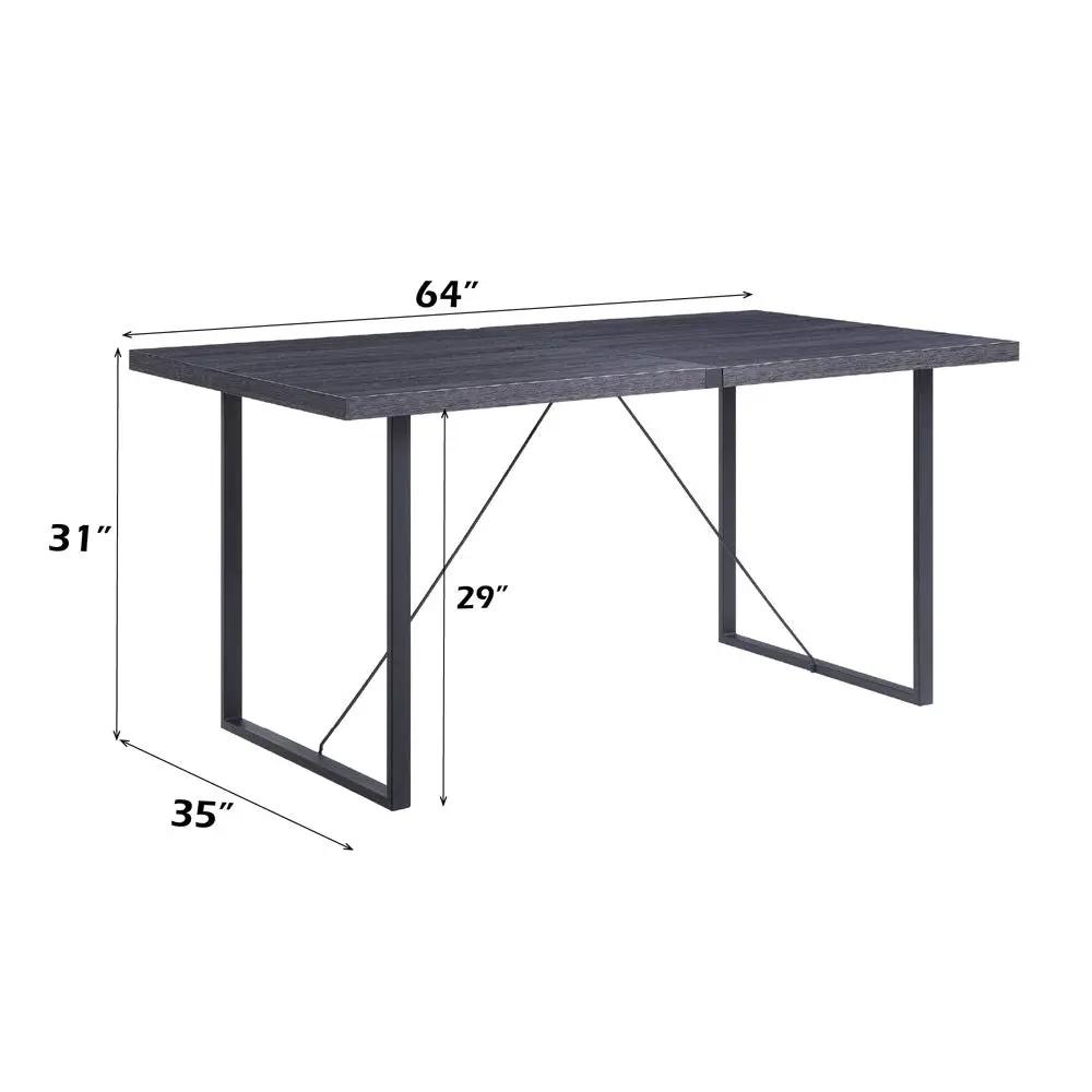 Nakula - Dining Table - Gray Oak & Black by Unique Piece Furniture