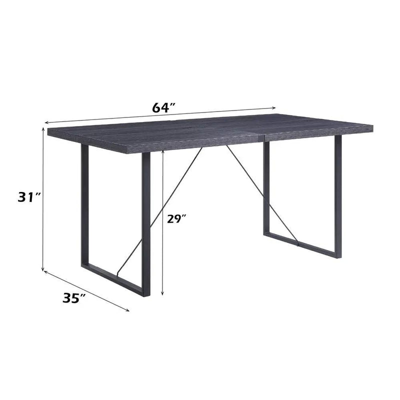 Nakula - Dining Table - Gray Oak & Black by Unique Piece Furniture