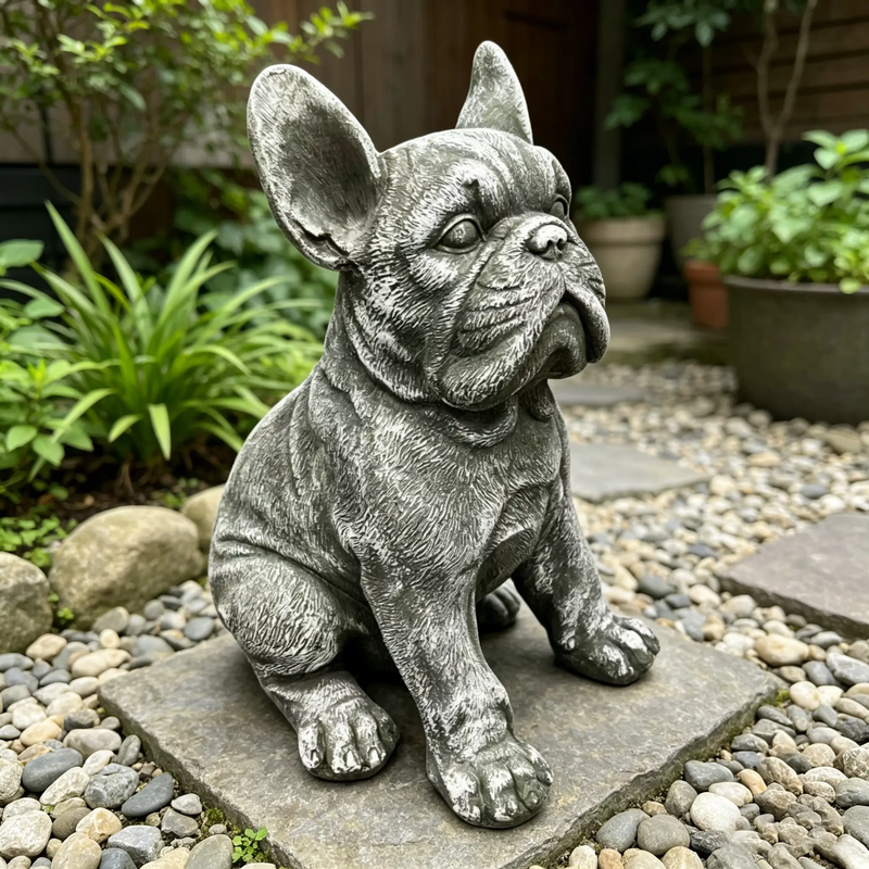 16" Outdoor Weatherproof French Bulldog Statue by HouseOfZazla