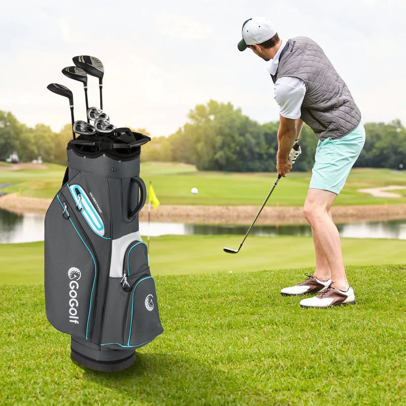Golf Cart Bag Lightweight Portable Golf Club Organizer Bag by DirectDeals