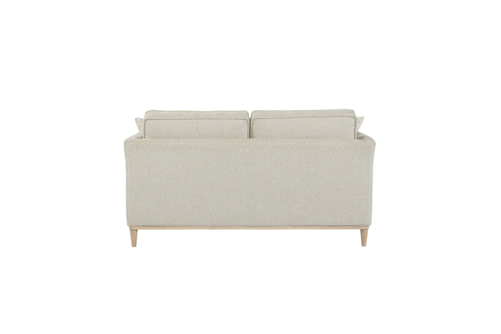 Loveseat With 2 Reversable Cushions And 2 Pillows - Off White by Unique Piece Furniture