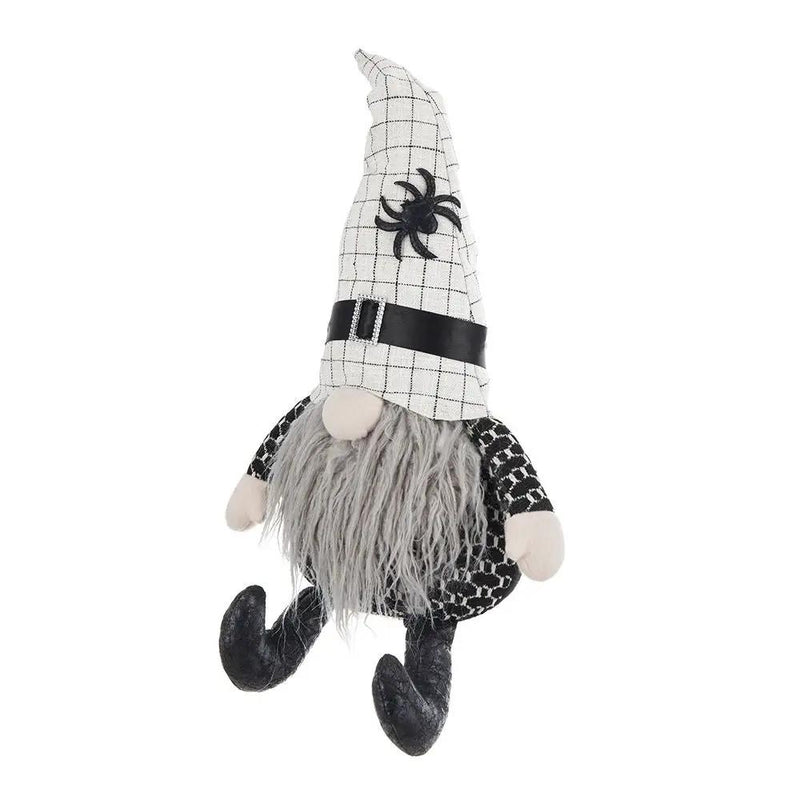 Sitting Gnome With Hat Spider, For Halloween Decor by Unique Piece Furniture