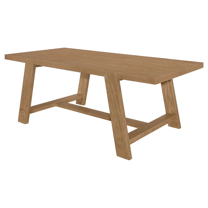 Gavilon - Rectangular Trestle Base Dining Table - Brown by HouseOfZazla