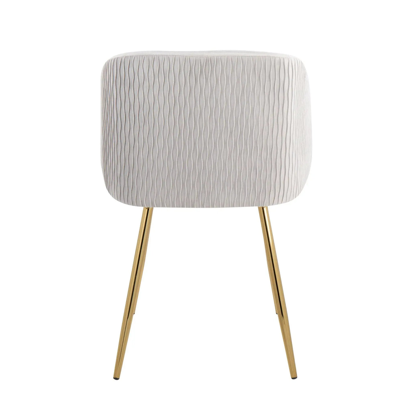 Fran - Pleated Waves Contemporary Chair (Set of 2) by HouseOfZazla