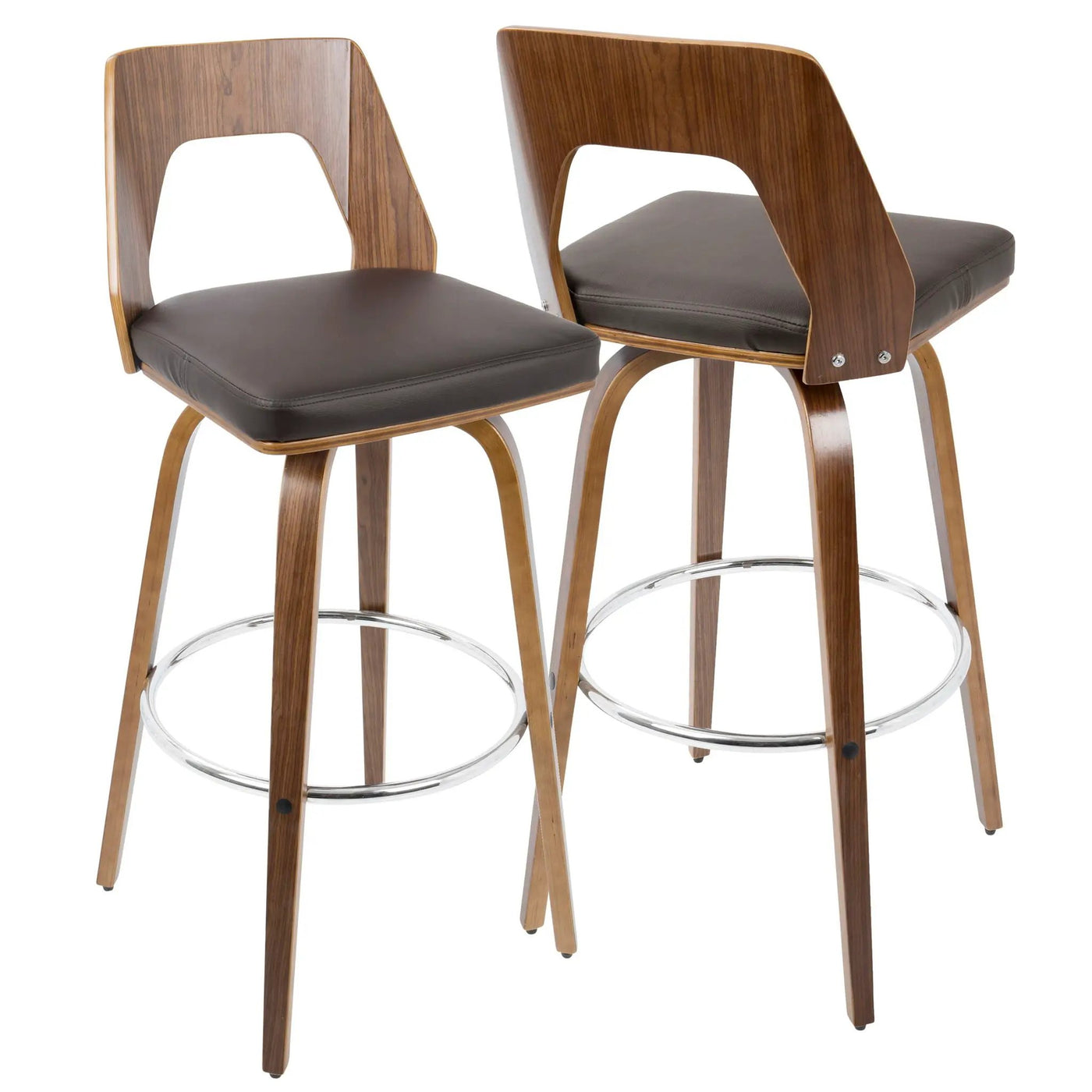 Trilogy - Mid Century Modern Barstool (Set of 2) by HouseOfZazla