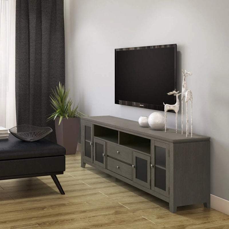 Cosmopolitan - Handcrafted Wide TV Media Stand by HouseOfZazla