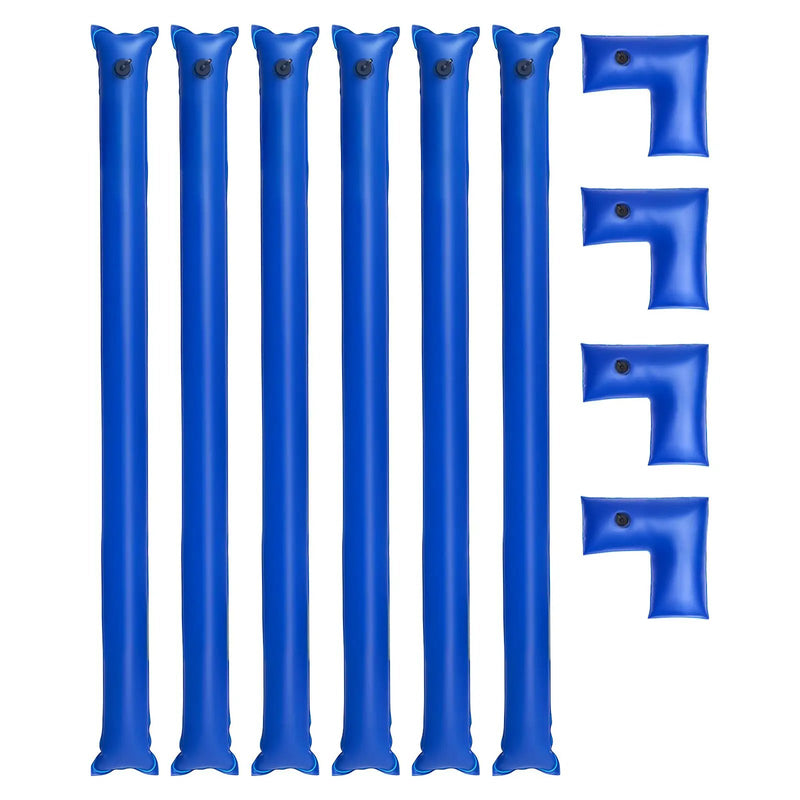 26 Gauge 6-Pack 4ft Single Chamber Pool Cover Water Bags with 4 Corner Water Tubes by HouseOfZazla