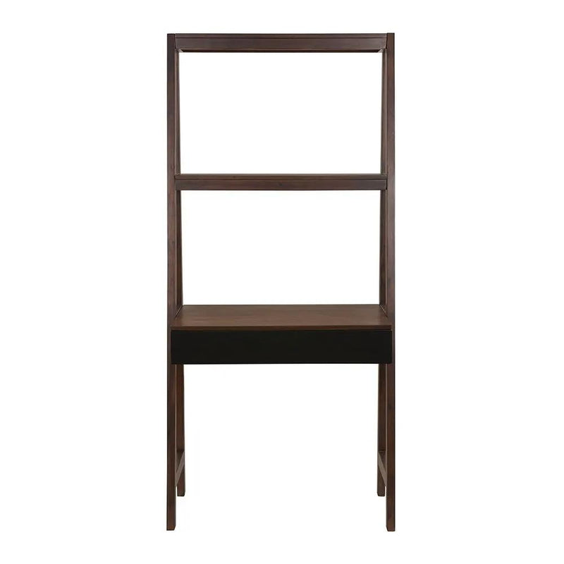 Ladder Desk, Ladder Style Display Shelf - Natural Wood / Brown by HouseOfZazla