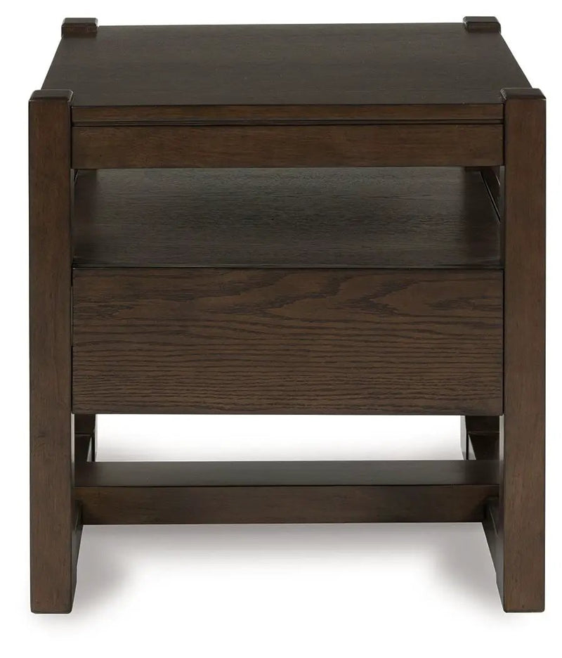 Breckington - Square End Table - Dark Brown by Unique Piece Furniture