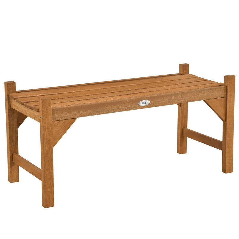 40-Inch Outdoor Bench with Contoured Seat - Set of 2 by DirectDeals