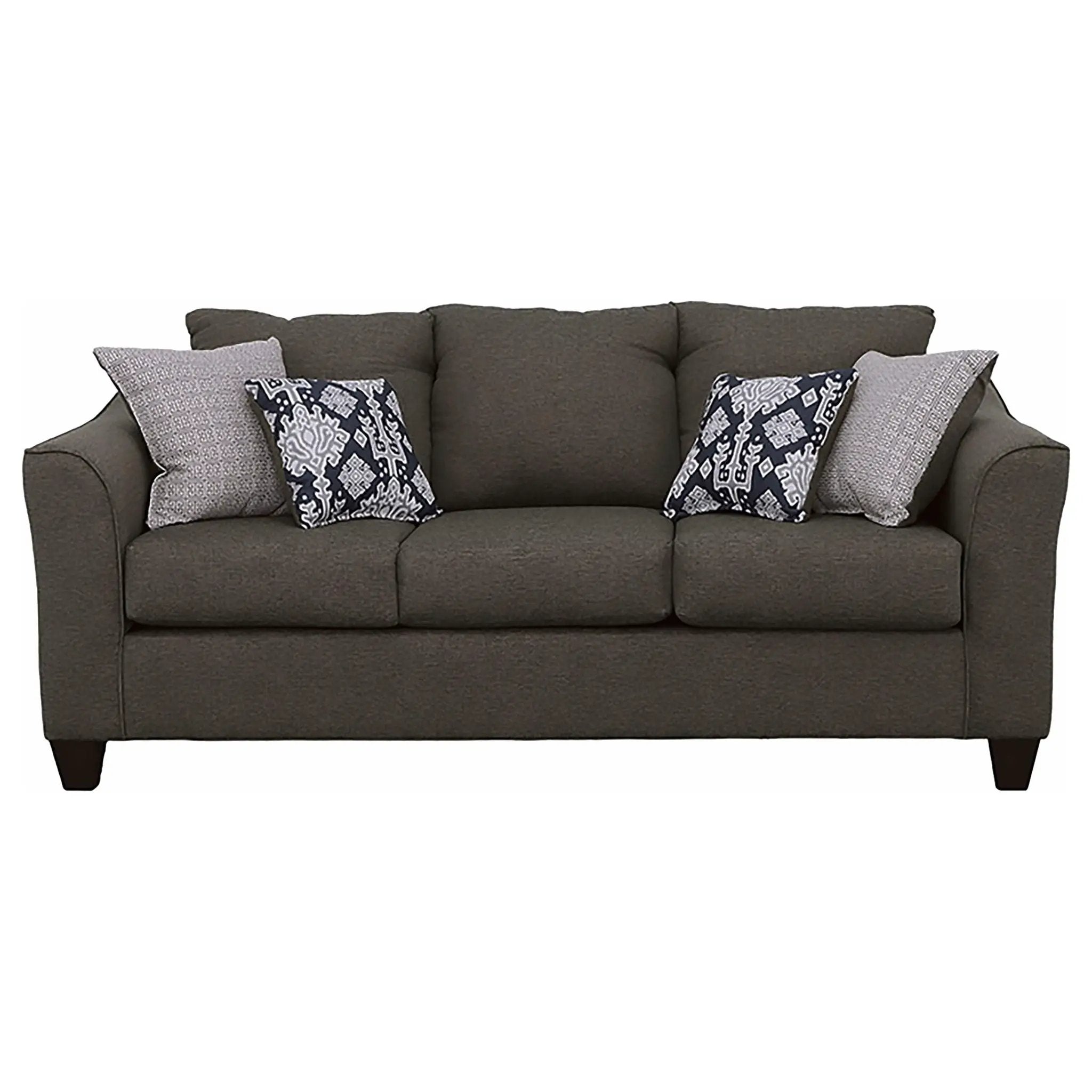 Ralston - Sofa With Accent Pillows - Gray by HouseOfZazla