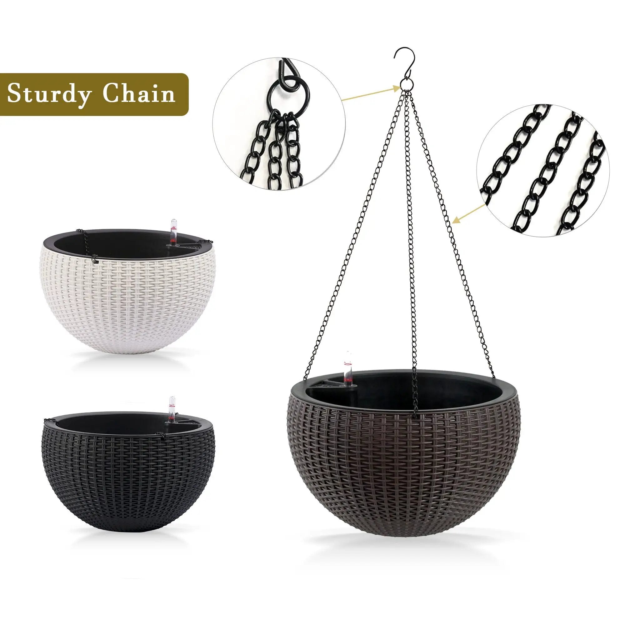 Self Watering Hanging Planter by Unique Piece Furniture