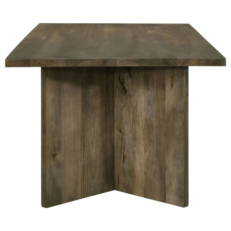 Tyler 80-inch Solid Wood Dining Table Mango Brown by Unique Piece Furniture