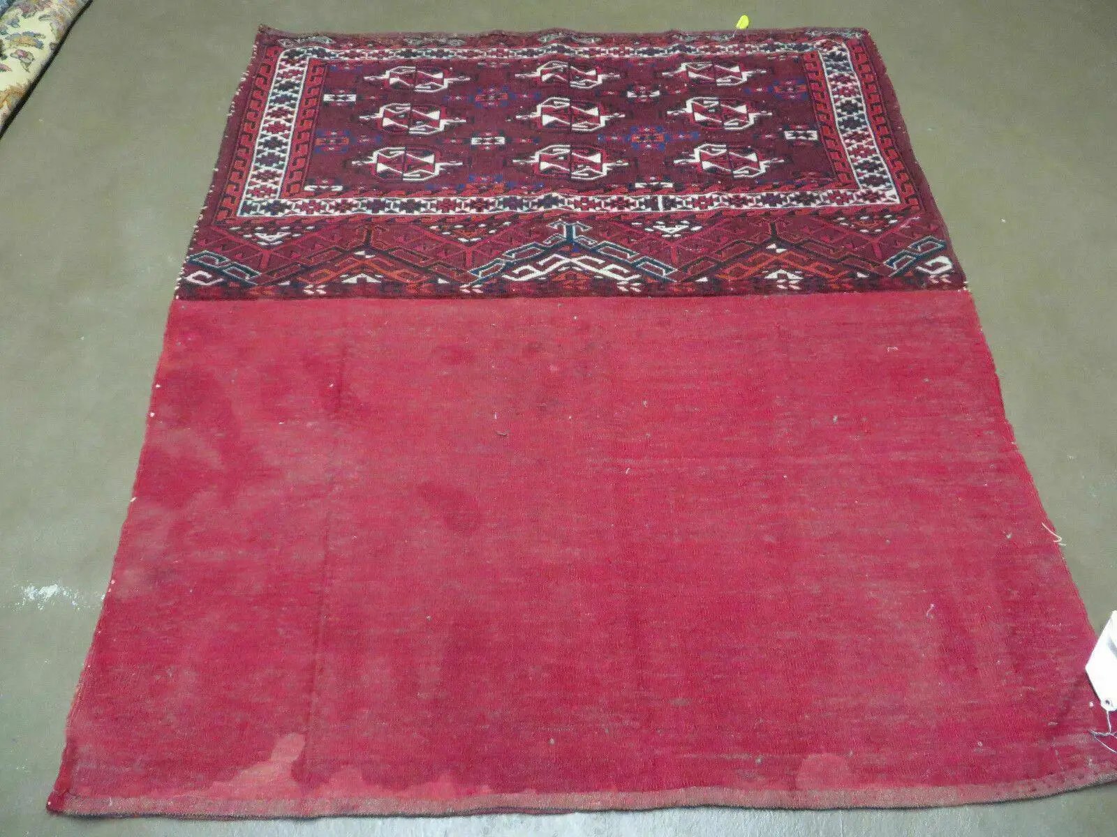 2.5' X 4' Antique Handmade Bokhara Turkoman Yamud Wool Rug Kilim Backing NICE by Jewel Rugs