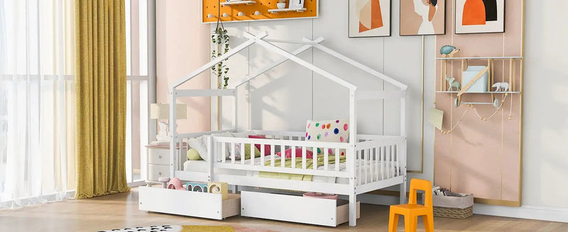 House Bed With 2 Drawers by HouseOfZazla
