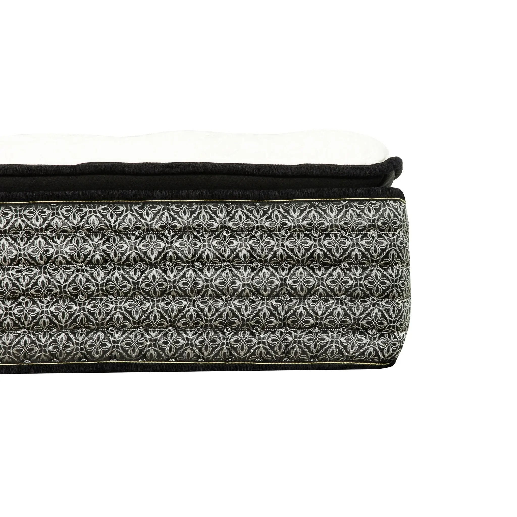 14" Premium Hybrid Mattress In A Box Plush Gel Memory Foam Top With Cooling Technology - Gray / White - Queen by HouseOfZazla