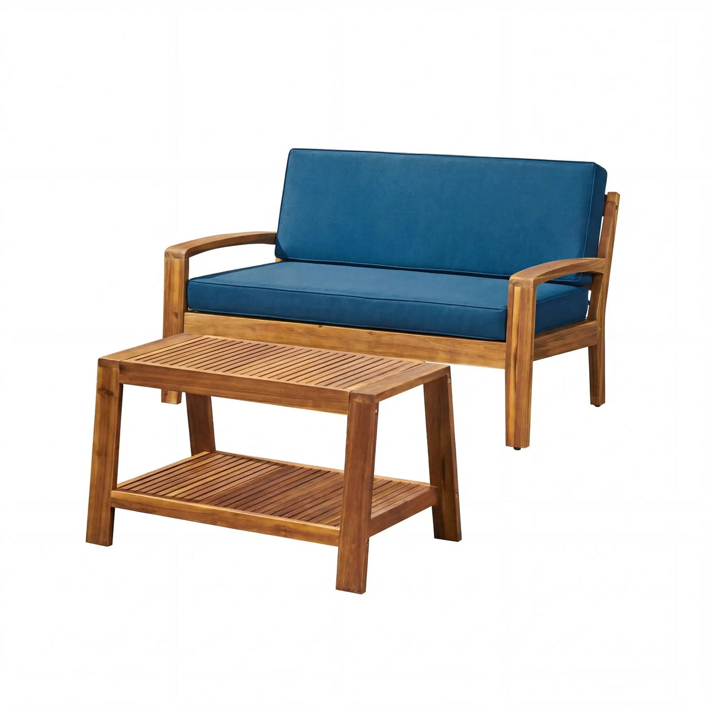 2 Piece Conversation Set, Loveseat & Coffee Table by HouseOfZazla
