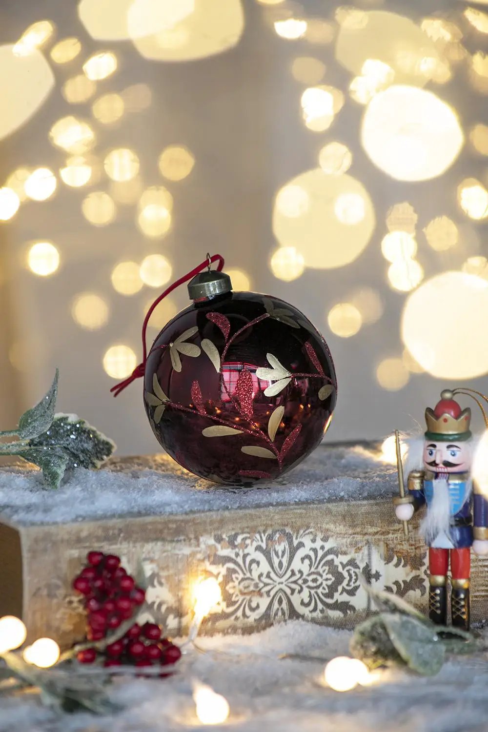 Christmas Ball Glass Decorative Hanging Ball Christmas Tree Ornaments, For Holiday Party Decorations by Unique Piece Furniture