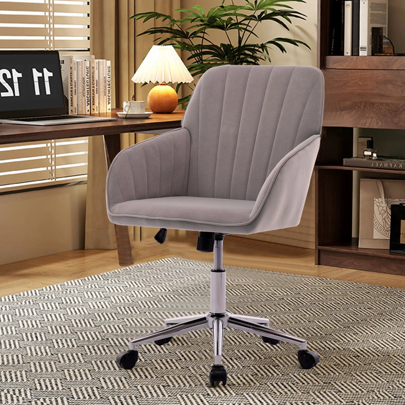 Adjustable Ergonomic Office Chair, Swivel Backrest Seat by Unique Piece Furniture