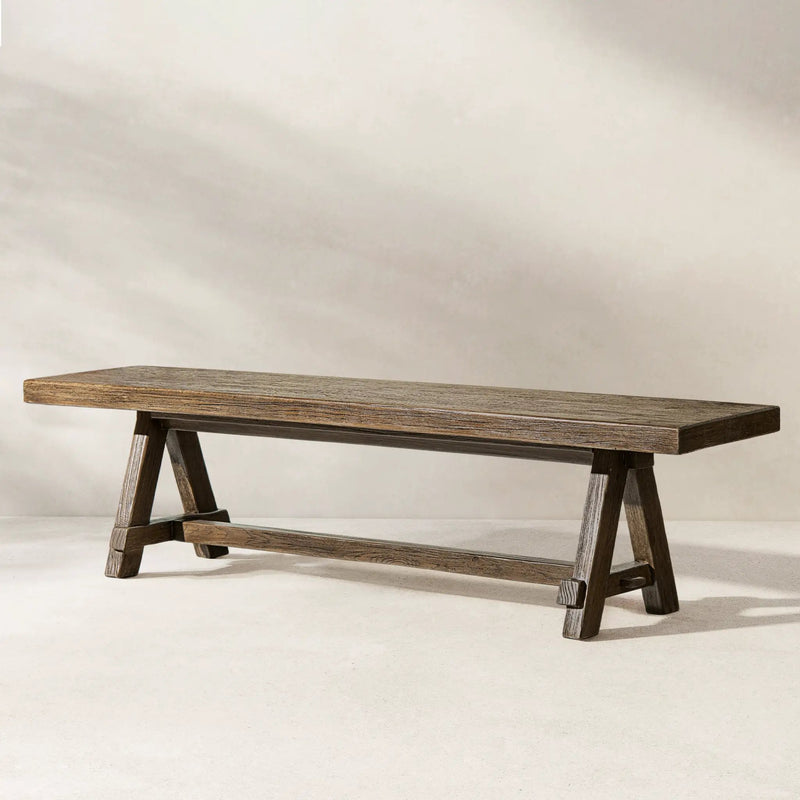 Hawthorne 72' Reclaimed Elm Trestle Dining Bench by HouseOfZazla