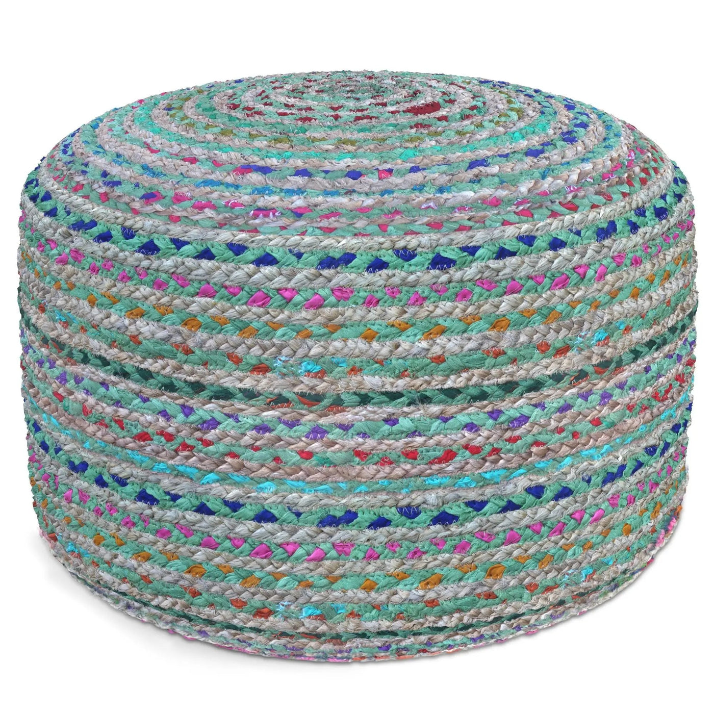 Margo - Handcrafted Round Pouf by HouseOfZazla