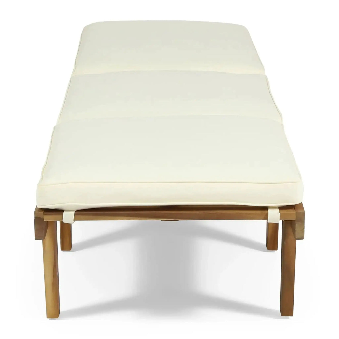 Ariana Wood Chaise Lounge with Cushion by HouseOfZazla