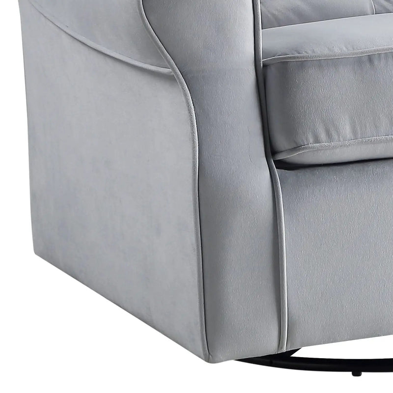 Glider Chair With Swivel - Gray by Unique Piece Furniture