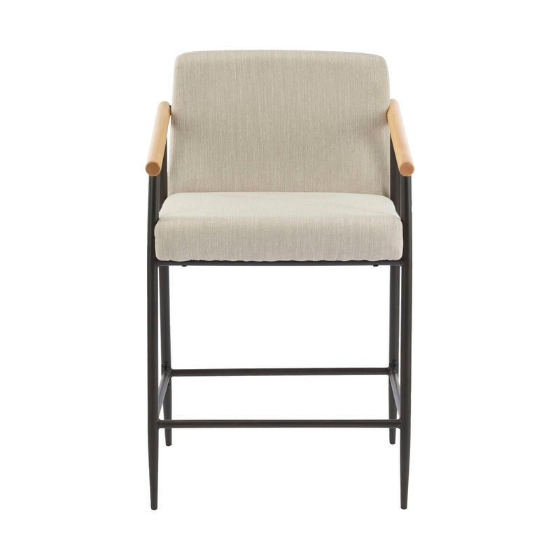 Mid Century Modern Counter Stool Set With Iron Frame by HouseOfZazla