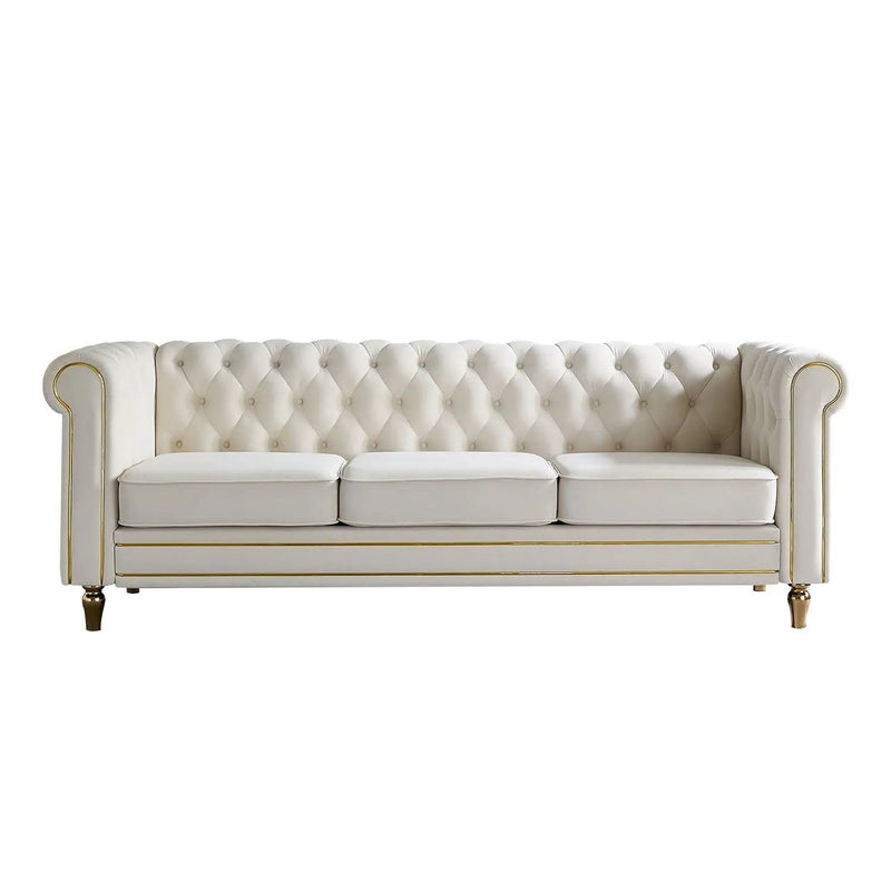 Chesterfield - Sofa 84.65" For Living Room by HouseOfZazla
